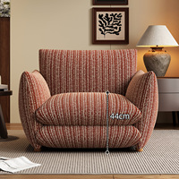 Fauteuil individuel de style français, vintage, de la mi-siècle, pour salon, chambre, bureau, chaise longue, petit canapé paresseux