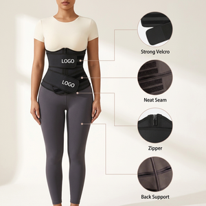 Faja Reductora <span class=keywords><strong>de</strong></span> Látex con 2 Correas y Varillas para Mujer, Moldeadora <span class=keywords><strong>de</strong></span> Cuerpo <span class=keywords><strong>de</strong></span> Torso Largo, Cincher para Adelgazar - Product Image 3