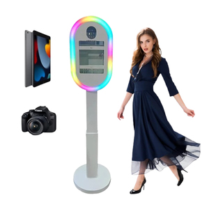 2025 новая овальная Лицевая панель фотобудка Rgb свет фотобудка 9,7 10,5 12,9 дюймов Ipad фотобудка - Product Image 4