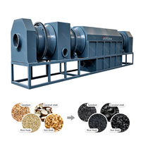 Four de carbonisation industrielle sans pollution à fonctionnement continu avec conception sans fumée pour la production stable de charbon de biomasse