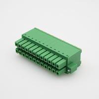 Bloque de Terminales Phoenix de Doble Capa de Cobre Verde de 3.5mm, Tipo Push-In, KF2EDGKSM 15EDGKNHM DFMC STF