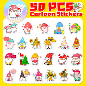 50 Piezas de Etiquetas Adhesivas de Vinilo con Diseño de Enanos de Dibujos Animados, Paquetes de Adhesivos de Vinilo Bonitos para Niños, Regalo, <span class=keywords><strong>Shopee</strong></span> - Product Image 5