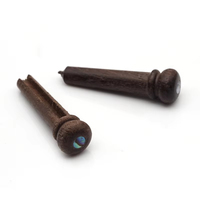 Rosewood Guitar Pins String Nails String Pin Acoustic Guitar Bridge Pins with 3.0mm Green Abalone Dots
