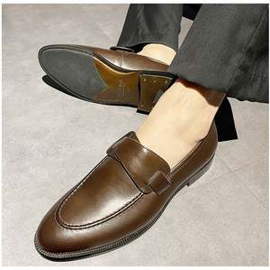 Nouvelles Chaussures Homme en Peau de Mouton à Enfiler, de Haute Qualité, les Plus Vendues, de Créateur, Formelles, Décontractées, pour Mariage, Automne - Product Image 1