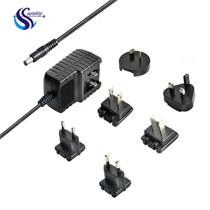 15w-36w 5v 9v 12v 15v değiştirilebilir uluslararası fiş AC/DC güç adaptörleri ul ce saa pse kcc sertifikalı