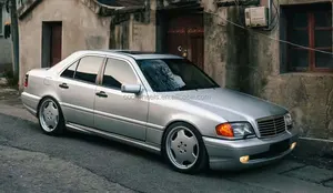 Bkuแข่งสําหรับmercedes w124 w160 w126 5x112 ล้อ 18 17 นิ้วขอบ 5 หลุมสีเงิน 8J 9Jเว้าหล่อโลหะผสมล้อJant