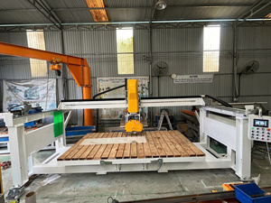 CNC Router <b>Stone</b> <b>Cutting</b> <b>Machine</b> 1500mm Max Length 250mm Thickness Yellow Hydraulic Bridge Saw for Marble - Product Image 5