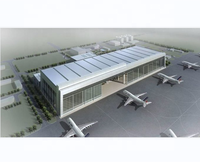 Structure de charpente spatiale à grande portée personnalisable pour hangar d'aéroport, charpente de toit en acier préfabriquée