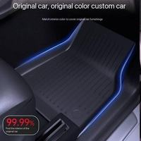 Nouveau Tapis de Sol de Voiture Personnalisé 2025 en TPE Étanche, Tapis Auto Durables pour Tesla Model 3/Y, Version Améliorée