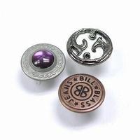 Cubiertas decorativas de moda de botón de vaqueros duraderas de buena calidad botones a presión para ropa