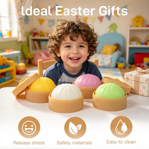 Caja Misteriosa de Squishies de Dumpling, Colores Aleatorios, Bolas Antiestrés, Juguete Sensorial, Bollo con Vaporizador, Elástico y Suave para Apretar, para Niños y Adultos - Product Image 6