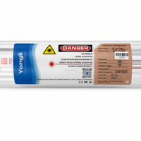 Tabung Kaca Laser CO2 Yongli, Tabung Tertutup untuk Mesin Pemotong dan Pengukir Laser, Suku Cadang Mesin Pengukir Pemotong