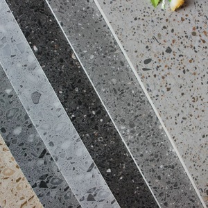 Carrelage en terrazzo avec des éclats de pierre naturelle <span class=keywords><strong>gris</strong></span> et blanc, idéal pour le sol de cuisine moderne et les murs de salle de bain - Product Image 5