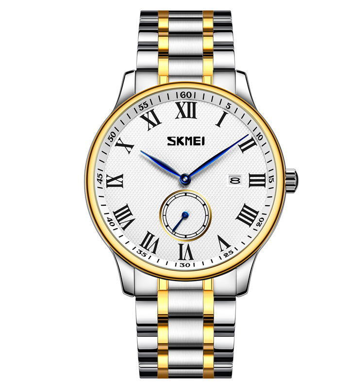 Relojes-hombr Al Por Mayor Watches Skmei 9297 Waterproof Steel Watch  Relogio Fashionable Men Watch