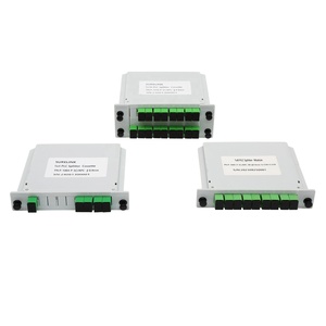 Surelink SC APC UPC 1x8 1x16 FTTH sợi quang <span class=keywords><strong>PLC</strong></span> <span class=keywords><strong>Splitter</strong></span> LGX Cassette chèn loại thẻ được sử dụng cho mạng - Product Image 1