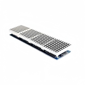 Module matriciel à points 4-en-1 <span class=keywords><strong>Max7219</strong></span> avec RTC DS1302, montage <span class=keywords><strong>SMD</strong></span> 5 broches et batterie de secours pour projets électroniques - Product Image 2