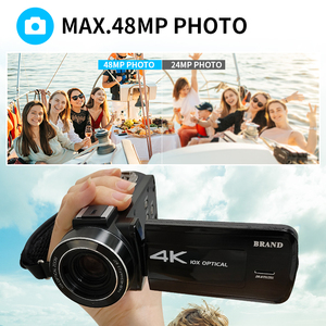 Siêu Mới Chuyên Nghiệp 10X <span class=keywords><strong>Zoom</strong></span> Quang Học 4K Video Máy Ảnh 3 Inch Wifi 48MP Máy Quay Phim - Product Image 4