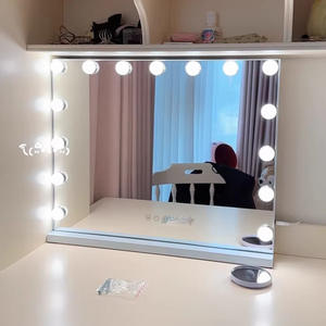 15 ampoules Smart Touch forme carrée 3 couleurs miroir lumineux brillant diamant cristal miroir Hollywood maquillage miroir avec lumières - Product Image 5