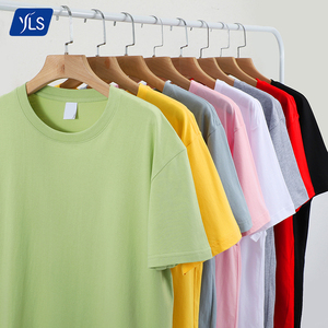 YLS卸売カジュアルウェアプレーンコットンTシャツスリムフィットアンチピリングクラシック180gsmバンドTシャツ男性用印刷 - Product Image 6