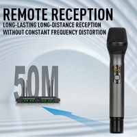 Nouveau système de microphone sans fil UHF professionnel 8 canaux OEM pour conférences, chant, karaoké, événements, discours