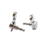Vente en gros d'accordeurs scellés chromés 6 en ligne Clés d'accordage Mécaniques de guitare avec bouton ovale