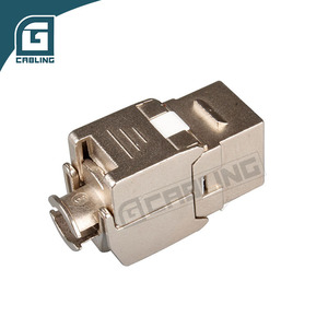 Connecteurs modulaires <span class=keywords><strong>RJ45</strong></span> Gcabling 8P8C Keystone sans outil blindés <span class=keywords><strong>Cat</strong></span> <span class=keywords><strong>6</strong></span> 6a, prises murales <span class=keywords><strong>RJ45</strong></span> Cat6 Cat6a Keystone - Product Image 1