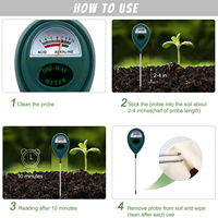 Testeur de pH et d'humidité du sol personnalisable, testeur de lumière, outil pour plantes et fleurs de jardin avec analyseur pour détecteur de test, OEM pris en charge