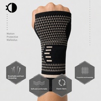 Protections pour les mains pour sports de plein air, fitness, musculation, boxe, pompes; Protège-paumes en nylon tricoté, respirant, doux et élastique