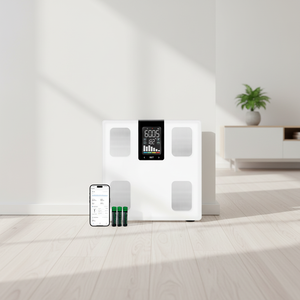 เครื่องวิเคราะห์องค์ประกอบไขมันในร่างกายแบบดิจิทัล 15 รายการ พร้อมหน้าจอ LED ขนาดใหญ่สำหรับใช้ในห้องน้ำ - Product Image 1