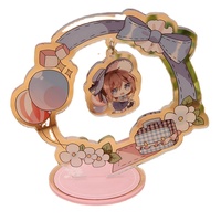 N'importe quelle forme populaire personnalisé acrylique Table voyageur en plastique imprimé Anime clair voyageur debout coloré petite quantité balançoire support