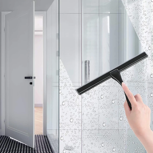 Paslanmaz çelik cam su duş silecek araba kazıyıcı yıkayıcı pencere camı temizlik ve silme için plastik saplı - Product Image 5