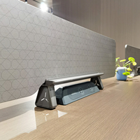 Poste de travail modulaire moderne en bois pour coworking 2 places Bureau en bois pour le personnel scolaire pour la modularité et le confort
