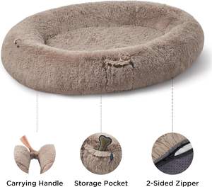 Memory Foam umano cane letto di calmante gigante umano cane letto per adulti persone si adatta a voi e famiglie di animali con tasca portaoggetti - Product Image 4