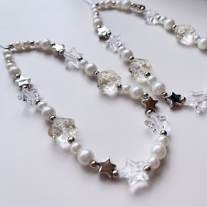 Charme de téléphone <span class=keywords><strong>portable</strong></span> étoile perle collier de perles téléphone <span class=keywords><strong>portable</strong></span> caméra porte-clés portefeuille <span class=keywords><strong>pendentif</strong></span> à breloque <span class=keywords><strong>pour</strong></span> les femmes - Product Image 2