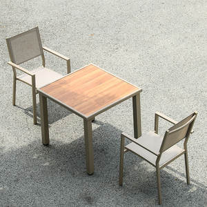 Outdoor Furniture Commercial <strong>Dining</strong> <strong>Table</strong> and Chair <strong>Teak</strong> Garden Furniture Set - Product Image 3