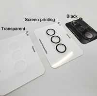 Protection d'objectif d'appareil photo en verre pour iPhone 17 Pro Max, film de protection d'objectif en verre trempé transparent avec impression soyeuse pour iPhone 17 Pro