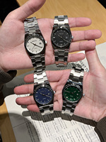 Montre à quartz pour homme, étanche 30M, aiguilles lumineuses, bracelet en acier inoxydable, plusieurs options de cadran coloré pour les voyages