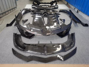 SVJ Style Kit carrozzeria in fibra di carbonio per <span class=keywords><strong>Lamborghini</strong></span> <span class=keywords><strong>Aventador</strong></span> LP700 LP720 LP750 paraurti auto paraurti anteriore paraurti posteriore - Product Image 3