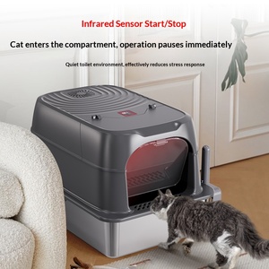 Lettiera <span class=keywords><strong>per</strong></span> <span class=keywords><strong>Gatti</strong></span> Quadrata Completamente Chiusa in Acciaio Inossidabile, Spessa e Extra-Large, con Fondo Antiaderente - Bestseller Transfrontaliero - Product Image 4