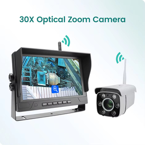 Greenyi 9 inch HD DVR IPS Monitor 30x zoom cẩu không dây tháp <span class=keywords><strong>Caravan</strong></span> máy ảnh với bàn đạp hộp điều khiển sao lưu đảo ngược máy ảnh <span class=keywords><strong>Kit</strong></span> - Product Image 4