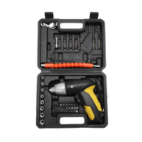 Tournevis électrique rechargeable avec batterie, moteur à balais 1300 tr/min, pour usage domestique, avec embouts et rallonge de douille