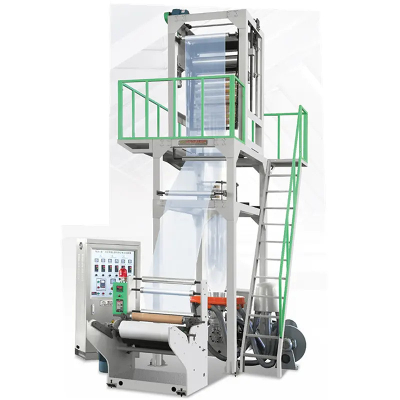 80-150kg/hr large extrusion output high speed bioplastic blown film blowing machine biodegradable film making machine