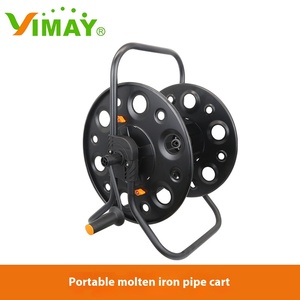 Grande rullo automatico portatile del <span class=keywords><strong>tubo</strong></span> <span class=keywords><strong>per</strong></span> l'autolavaggio che innaffia i fiori lo stoccaggio dell'automobile <span class=keywords><strong>per</strong></span> l'agricoltore famiglie metallo tubi da giardino bobine - Product Image 6