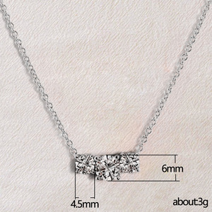Collana Semplice con Tre Ciondoli Rotondi per Donna, Catena da Indossare Quotidianamente, Accessorio per la Clavicola - Product Image 5