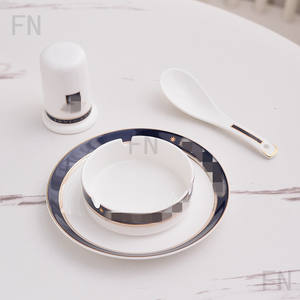 The Best-selling Blue and <b>White</b> Ceramic Tableware with <b>Gift</b> <b>Box</b> and logo Dinner Tableware Set - Product Image 6