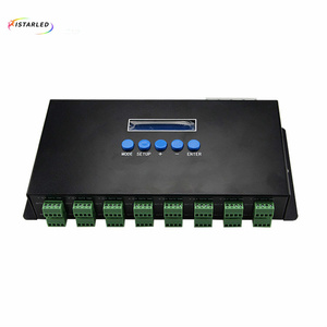 BC-216 16Ch <strong>Pixel</strong> <strong>LED</strong> <strong>Controller</strong> Artnet To SPI &amp; DMX512 Ethernet Signals Into SPI <strong>Pixel</strong> DMX512 Outputs LCD Display <strong>Controller</strong> - Product Image 2