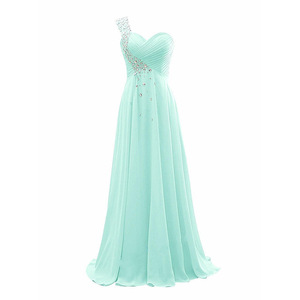 Haute Qualité Motif Floral En Mousseline De Soie Mince Une Épaule Robe De <span class=keywords><strong>Demoiselle</strong></span> <span class=keywords><strong>D</strong></span>'<span class=keywords><strong>honneur</strong></span> Nouveau Style Chaud avec Dentelle et Volants <span class=keywords><strong>D</strong></span>écoration - Product Image 5