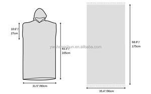 Poncho de Surf con capucha de algodón 100% para mujer, toalla cambiante, Poncho de toalla turco con borlas - Product Image 6