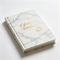 Kit de journalisation esthétique avec fil à coudre, logo personnalisé, couverture rigide, autocollants, fournitures de journal, carnets de notes pour filles, vente en gros