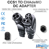 Adaptateur EV Longood 2026 CCS1 vers CHAdeMO pour charge rapide DC – Chargeur CCS1 économique pour véhicules électriques japonais – Connecteur EV